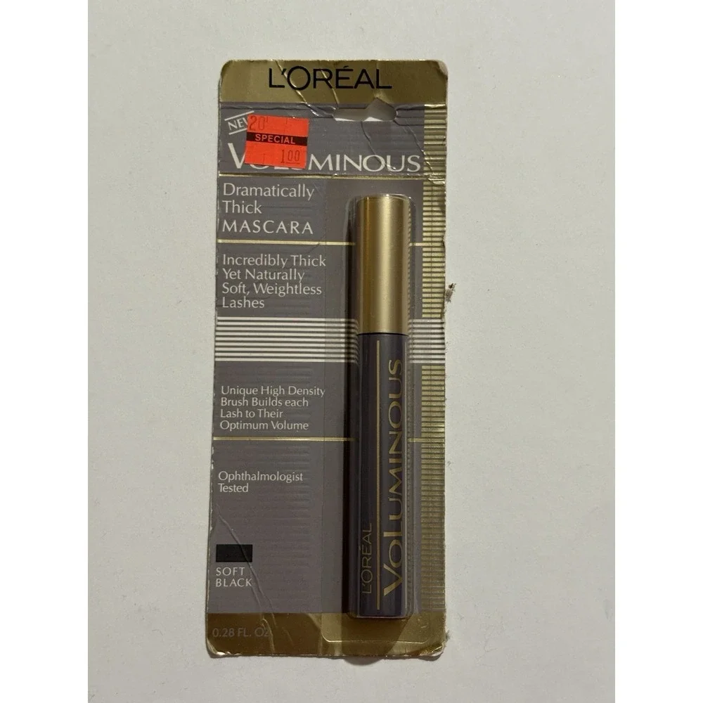 L'Oreal Paris Voluminous Dramatically Thick Mascara Old Formula SOFT BLACK New